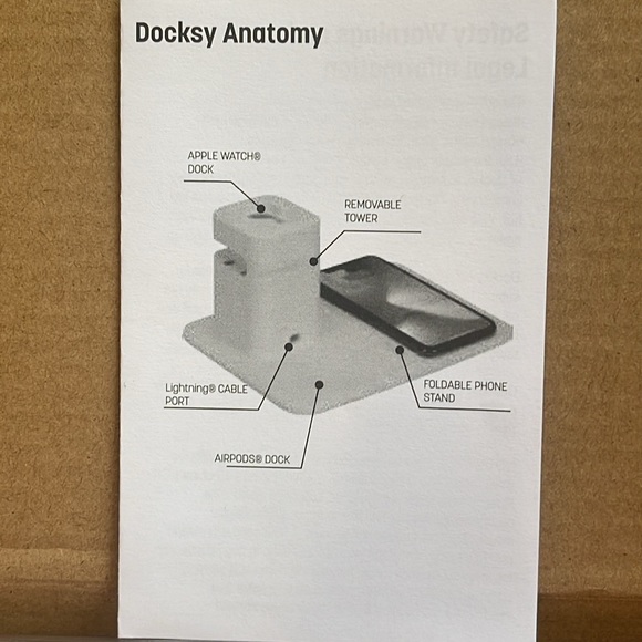 DOCKSY Apple DockStation-White-3x Charge- Phone 📱 Wireless Earbuds, Smart Watch - Picture 11 of 11